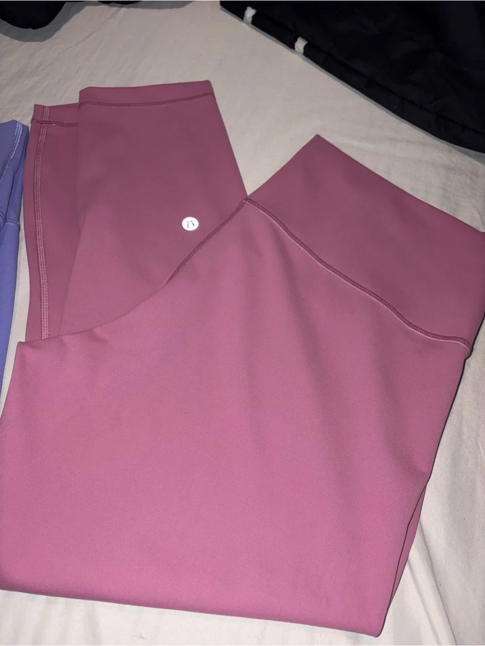 Lululemon size 14 Purple and Mauve High-Waist Leggings Duo